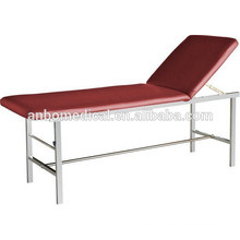 square tube S.S examination bed/table with soft cover top